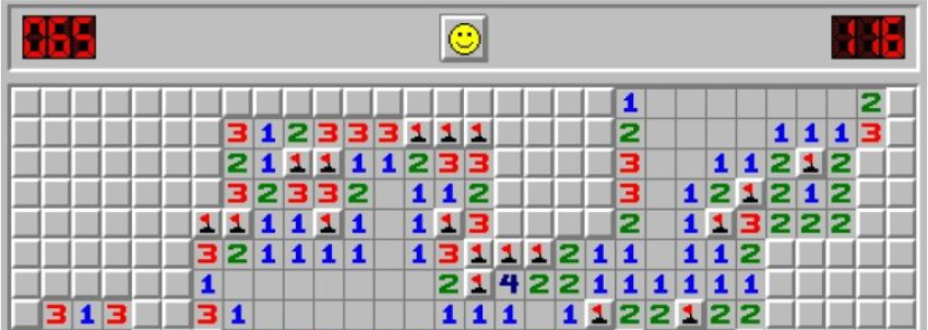 Classic Minesweeper game interface